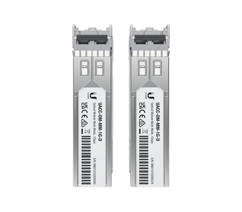 451868 UBIQUITI Ubiquiti UACC-OM-MM-1G-D-2 | Moduł SFP | MM, Duplex LC, 1.25Gbps, 550m