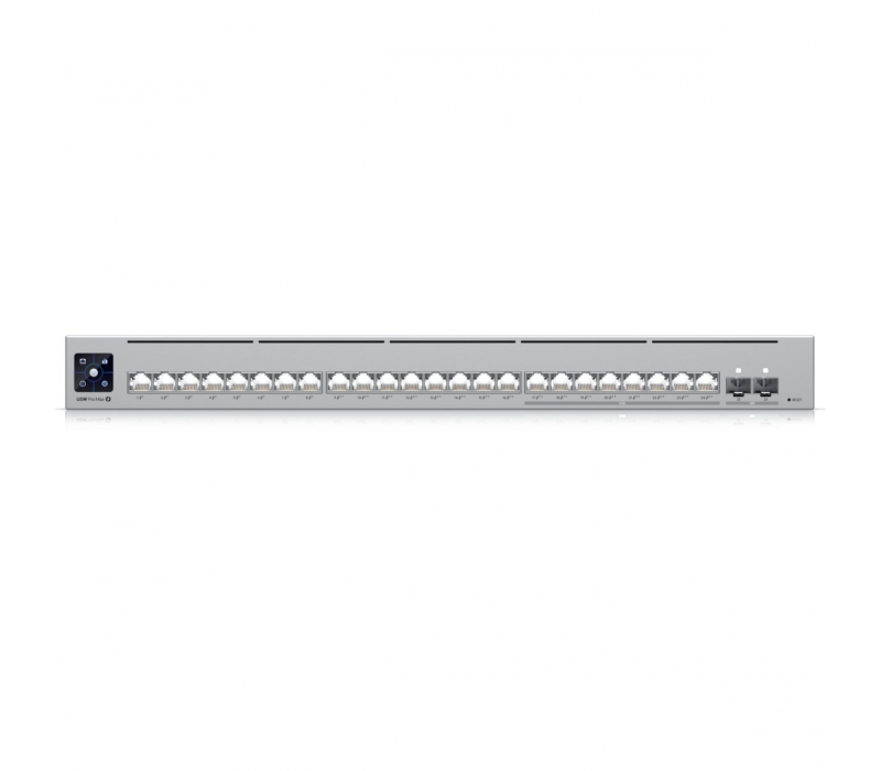 452111 UBIQUITI Ubiquiti USW-Pro-Max-24-PoE | Switch | Etherlighting, 8x RJ45 2.5Gbps, 16x RJ45 1000Mbps, 2x SFP+, L3, 400W PoE