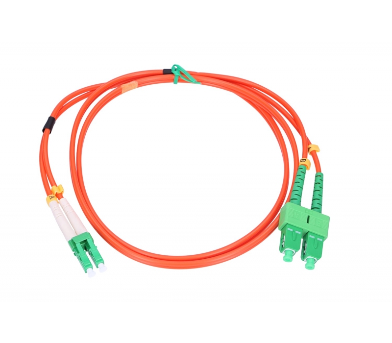 452468 Extralink SC/APC-LC/APC | Patchcord | Wielomodowy, OM2, Duplex, 3mm, 3m