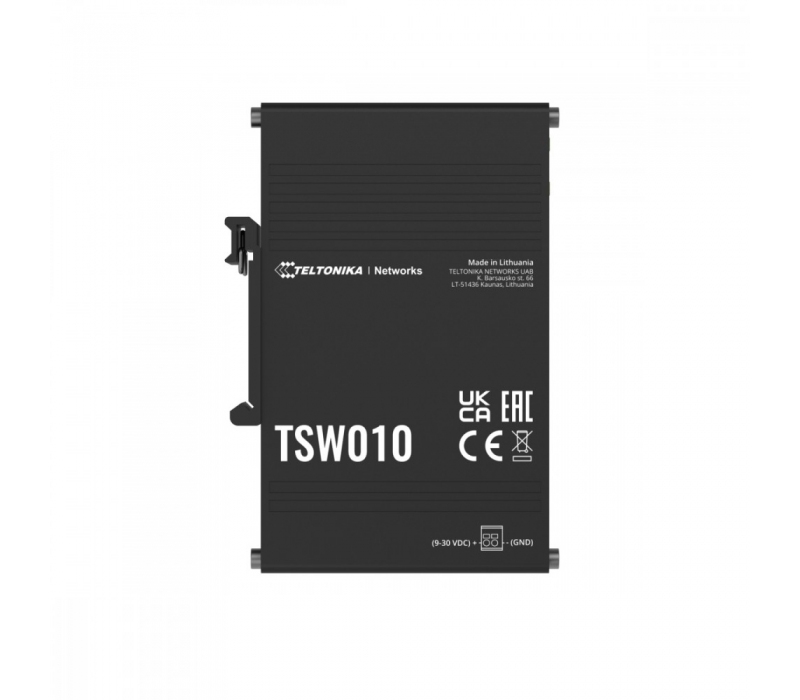 452513 TELTONIKA Przełącznik przemysłowy TSW010 5xRJ45 porty 10/100Mbps