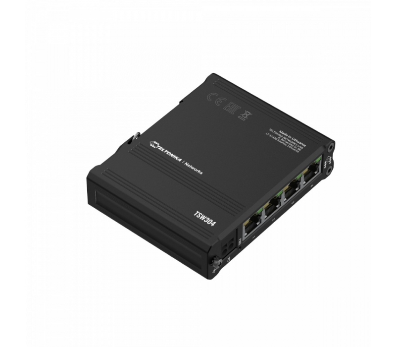 452532 TELTONIKA Przełącznik przemysłowy TSW304 4xRJ45 10/100/1000 Mbps
