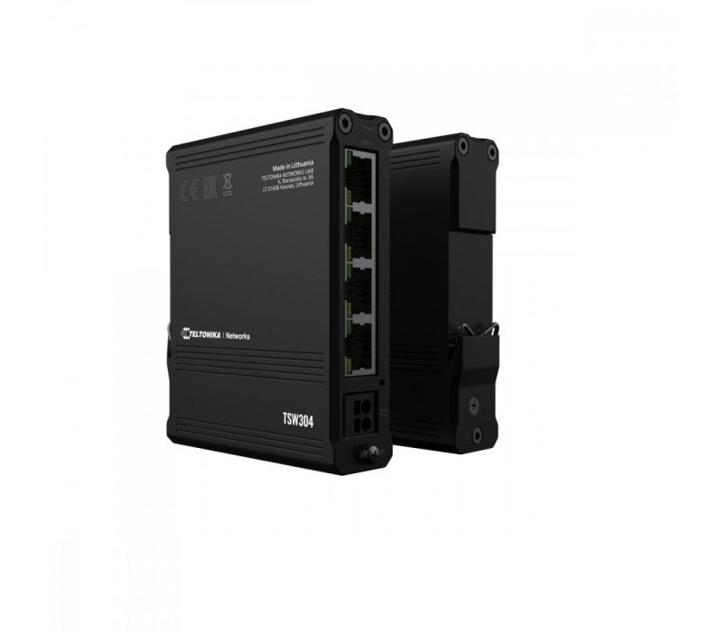 452534 TELTONIKA Przełącznik przemysłowy TSW304 4xRJ45 10/100/1000 Mbps