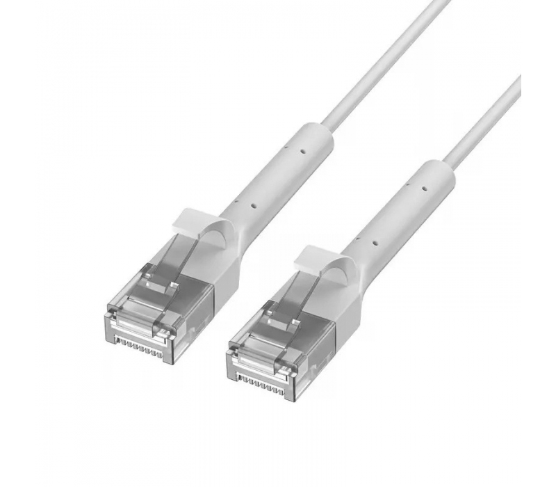 452629 Extralink Patchcord kat.6a U/FTP 1Gbps miedź kabel sieciowy skrętka, łamana końcówka 3m biały