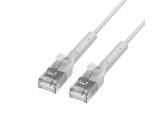 452632 Extralink Patchcord kat.6a U/FTP 1Gbps miedź kabel sieciowy skrętka, łamana końcówka 5m biały
