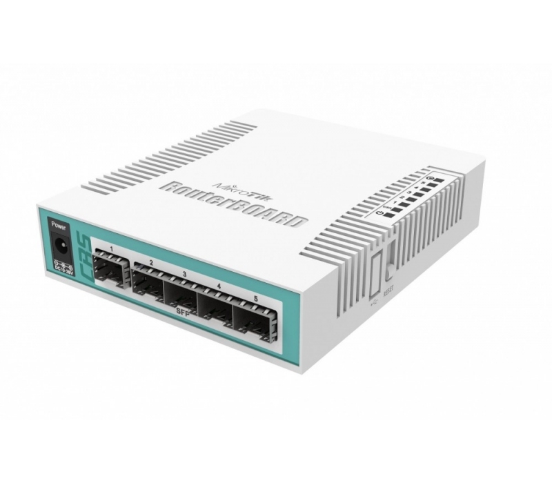 453025 Mikrotik Przełącznik 5xSFP 1xCOMBO  CRS106-1C-5S 