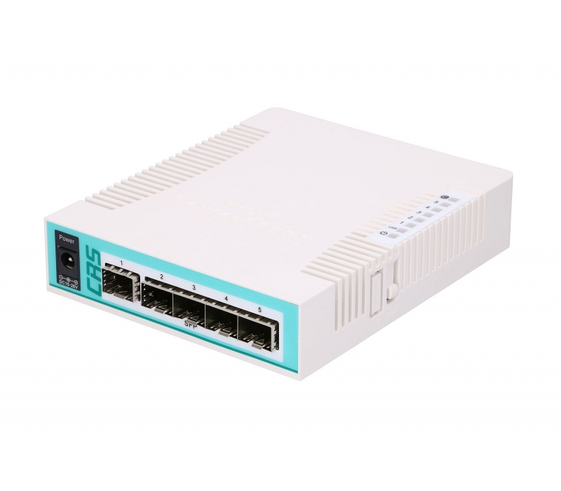 454469 Mikrotik Przełącznik 5xSFP 1xCOMBO  CRS106-1C-5S 