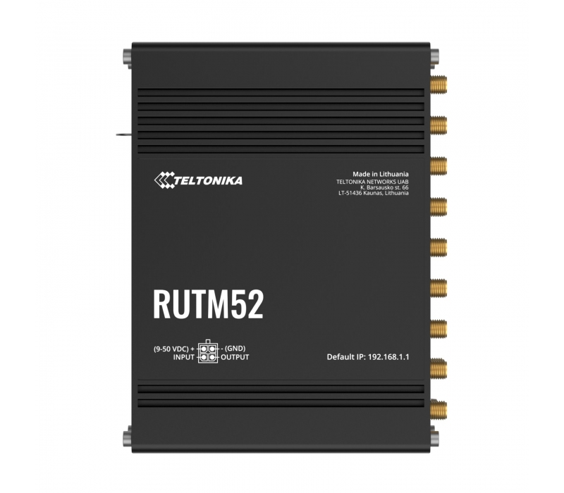454731 TELTONIKA Teltonika RUTM52 | Router 5G | 5x GbE, Dual SIM, eSIM, Wi-Fi 5