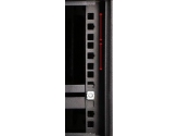 455053 Extralink Szafka wisząca rack 4U 600x450 czarna szklane drzwi