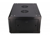 455066 Extralink Szafka wisząca rack 4U 600x450 czarna szklane drzwi