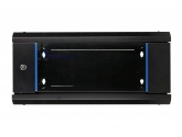 455071 Extralink Szafka wisząca rack 4U 600x600 czarna szklane drzwi