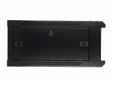 455077 Extralink Szafka wisząca rack 4U 600x600 czarna szklane drzwi