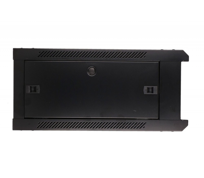 455077 Extralink Szafka wisząca rack 4U 600x600 czarna szklane drzwi