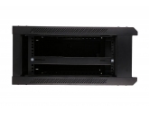 455078 Extralink Szafka wisząca rack 4U 600x600 czarna szklane drzwi