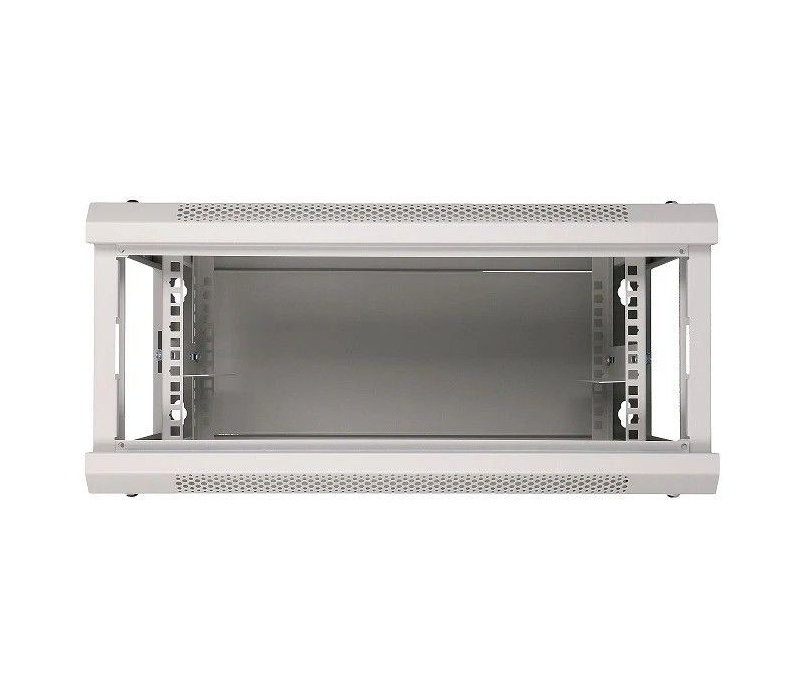 455094 Extralink Szafka wisząca rack 4U 600x450 szara szklane drzwi