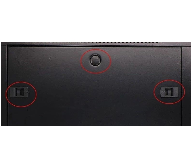 455120 Extralink Szafka wisząca rack 9U 600x600 czarna szklane drzwi 