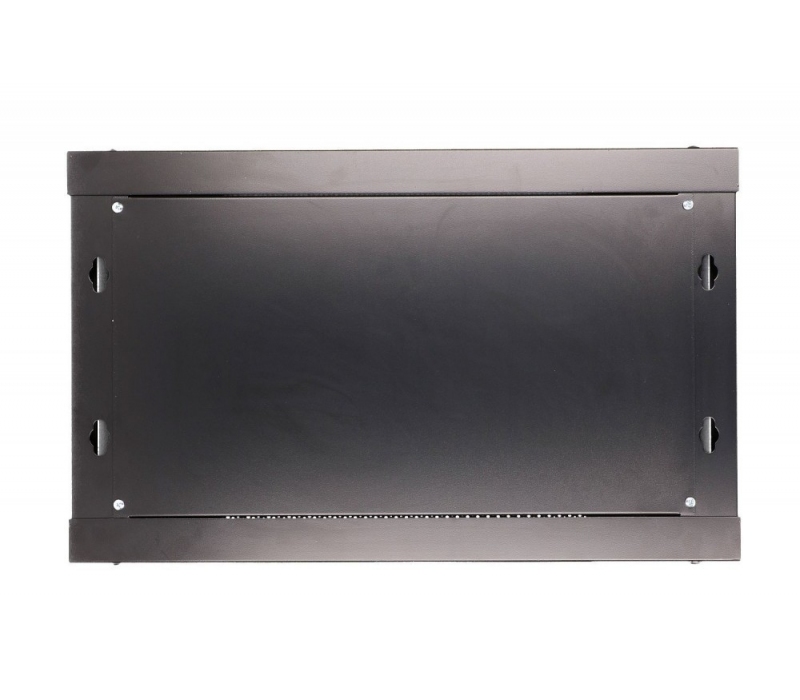 455127 Extralink Szafka wisząca rack 6U 600x450 czarna szklane drzwi 