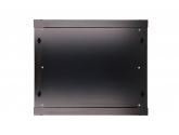 455137 Extralink Szafka wisząca rack 9U 600x450 czarna szklane drzwi 