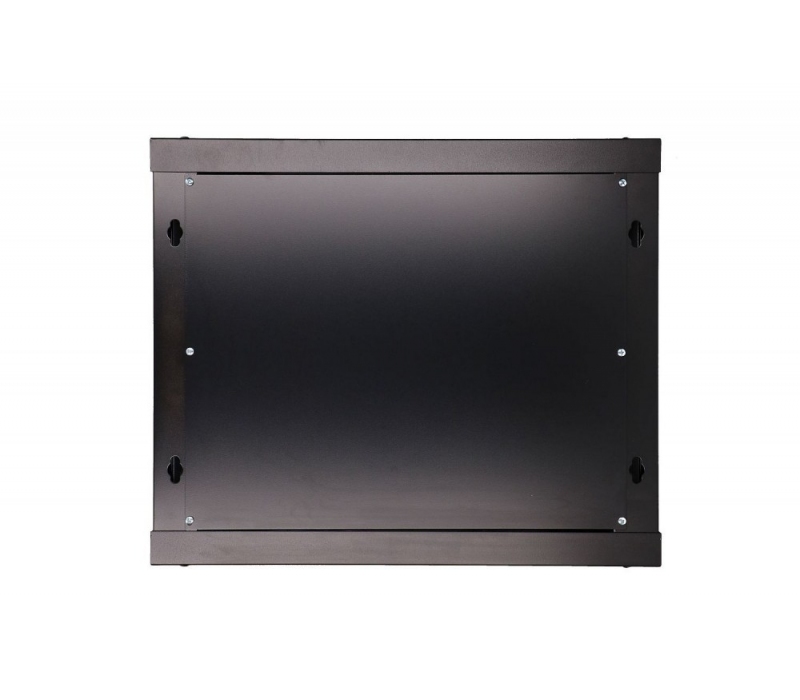 455137 Extralink Szafka wisząca rack 9U 600x450 czarna szklane drzwi 
