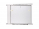 455183 Extralink Szafka wisząca rack 9U 600x600 szara szklane drzwi 