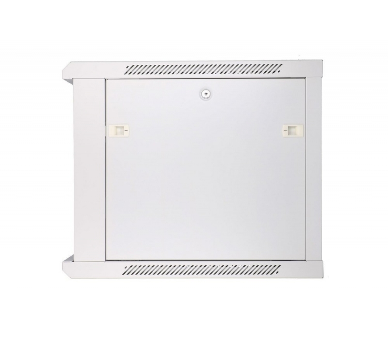 455183 Extralink Szafka wisząca rack 9U 600x600 szara szklane drzwi 