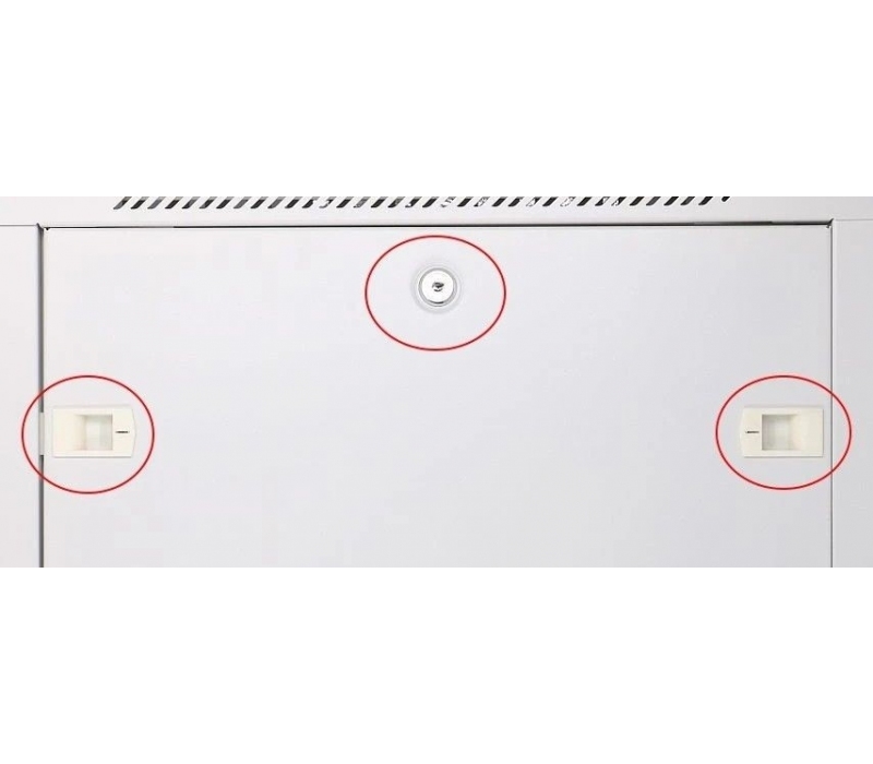 455188 Extralink Szafka wisząca rack 9U 600x600 szara szklane drzwi 