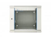455227 Extralink Szafka wisząca rack 9U 600x600 szara dwusekcyjna 