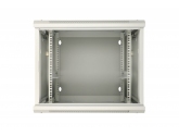 455228 Extralink Szafka wisząca rack 9U 600x600 szara dwusekcyjna 