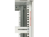 455235 Extralink Szafka wisząca rack 9U 600x600 szara dwusekcyjna 