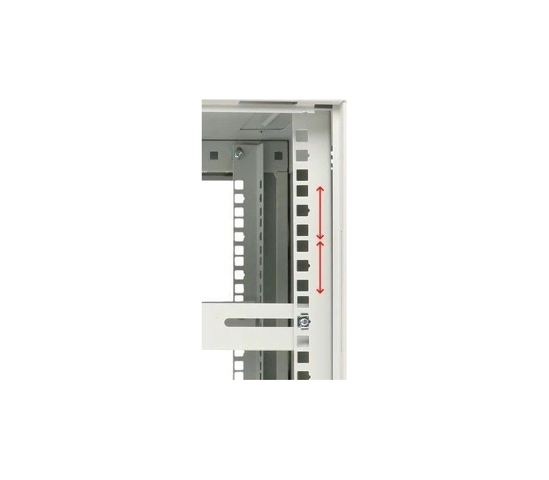455235 Extralink Szafka wisząca rack 9U 600x600 szara dwusekcyjna 