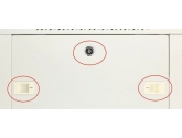 455236 Extralink Szafka wisząca rack 9U 600x600 szara dwusekcyjna 
