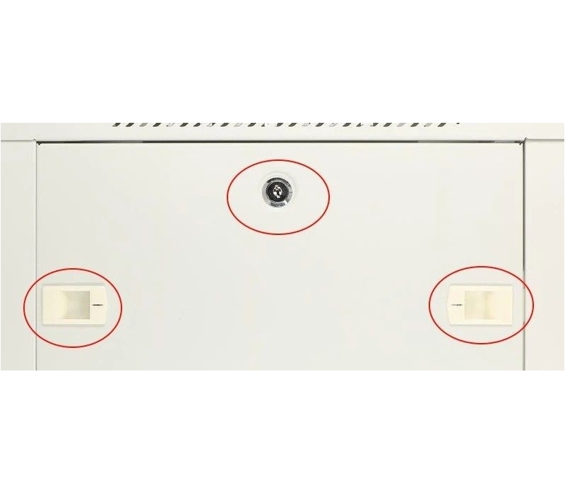 455236 Extralink Szafka wisząca rack 9U 600x600 szara dwusekcyjna 