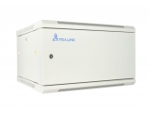 455240 Extralink Szafka wisząca rack 6U 600x450 szara z metalowymi drzwiami 