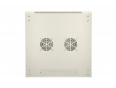 455246 Extralink Szafka wisząca rack 6U 600x450 szara z metalowymi drzwiami 