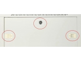 455247 Extralink Szafka wisząca rack 6U 600x450 szara z metalowymi drzwiami 