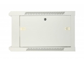 455256 Extralink Szafka wisząca rack 6U 600x600 szara metalowe drzwi 