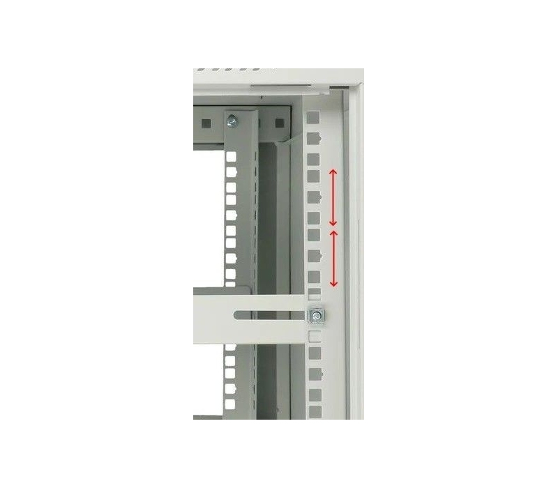 455259 Extralink Szafka wisząca rack 6U 600x600 szara metalowe drzwi 