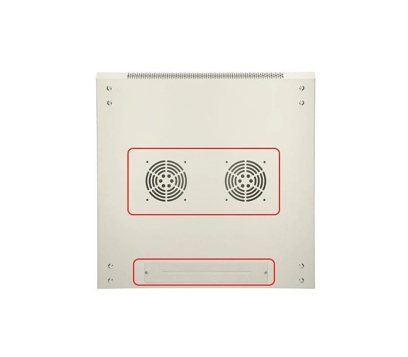 455261 Extralink Szafka wisząca rack 6U 600x600 szara metalowe drzwi 
