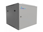 455275 Extralink Szafka wisząca rack 9U 600x600 szara metalowe drzwi 