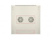 455285 Extralink Szafka wisząca rack 9U 600x600 szara metalowe drzwi 