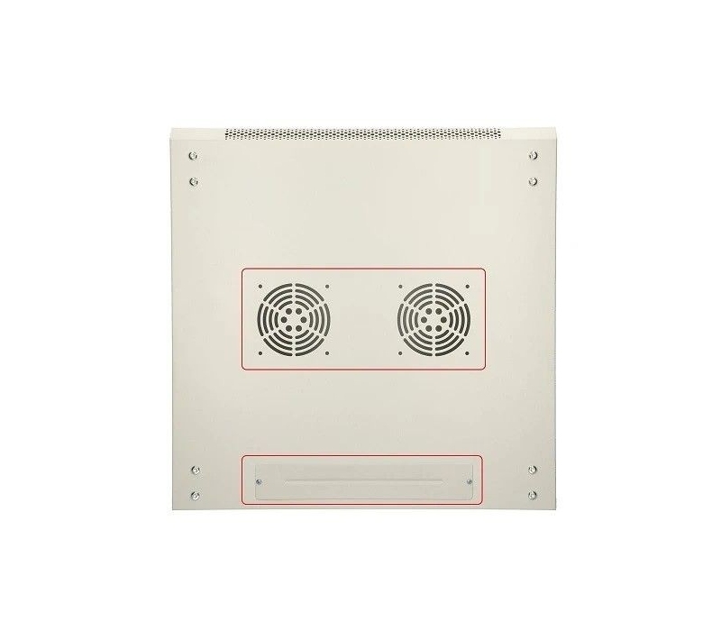 455285 Extralink Szafka wisząca rack 9U 600x600 szara metalowe drzwi 