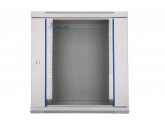 455300 Extralink Szafka wisząca rack 12U 600x450 szara szklane drzwi 