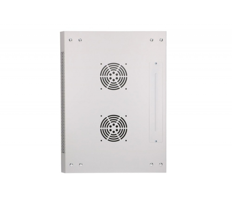 455305 Extralink Szafka wisząca rack 12U 600x450 szara szklane drzwi 