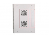 455308 Extralink Szafka wisząca rack 12U 600x450 szara szklane drzwi 