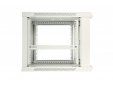 455314 Extralink Szafka wisząca rack 12U 600x450 szara metalowe drzwi 