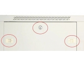 455319 Extralink Szafka wisząca rack 12U 600x450 szara metalowe drzwi 
