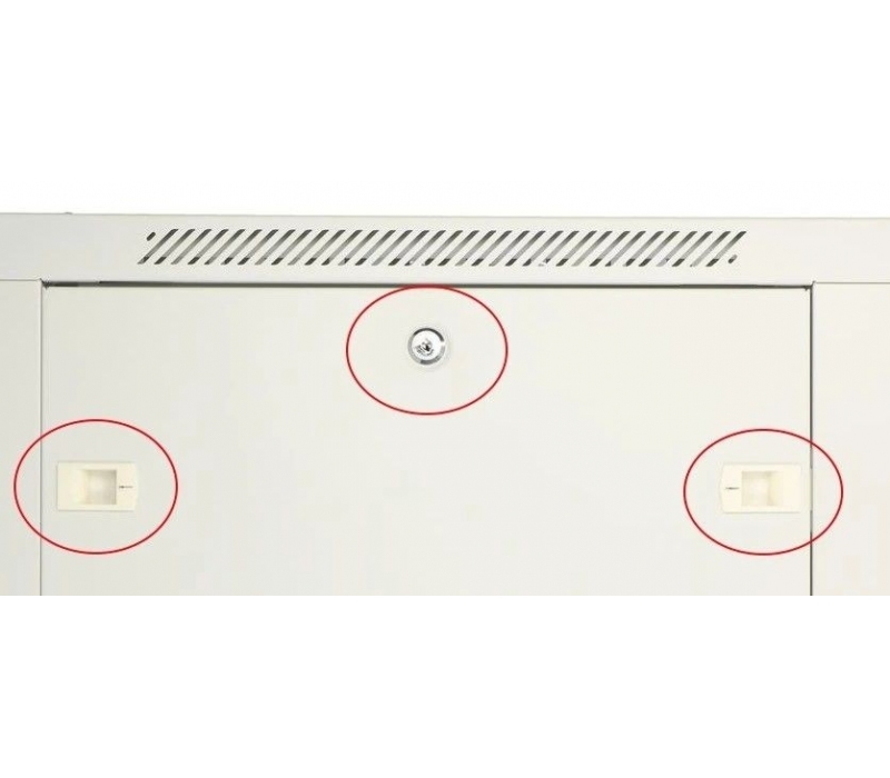 455319 Extralink Szafka wisząca rack 12U 600x450 szara metalowe drzwi 