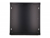 455325 Extralink Szafka wisząca rack 12U 600x600 czarna szklane drzwi 
