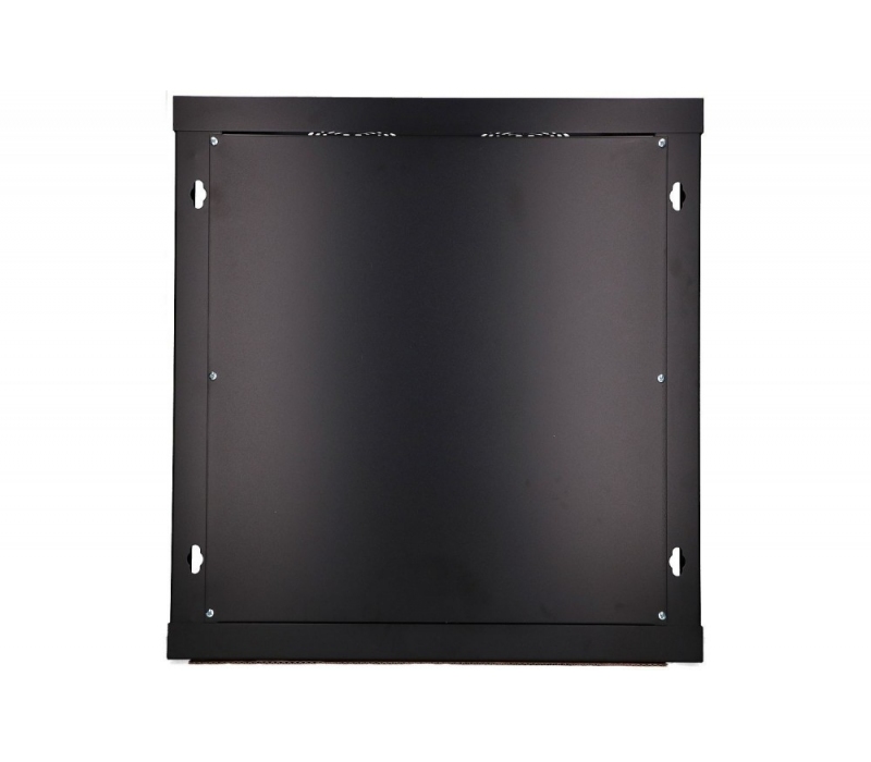 455325 Extralink Szafka wisząca rack 12U 600x600 czarna szklane drzwi 