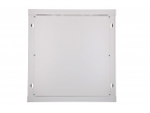 455337 Extralink Szafka wisząca rack 12U 600x600 szara szklane drzwi 