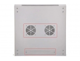 455344 Extralink Szafka wisząca rack 12U 600x600 szara szklane drzwi 